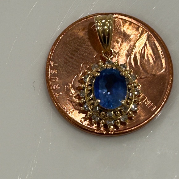 Jewelry Pendant Head Sapphire Yellow Gold 1842909 - Picture 11 of 13